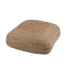 Pouf en jute carré