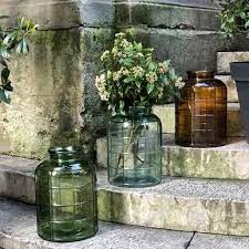 Vase bonbonne en verre